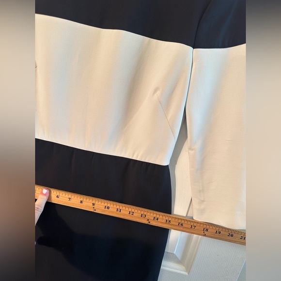 rag & bone Black White Carola Colorblock Dress Sz 0 Stretch Bodycon Exposed Zip - Picture 15 of 16
